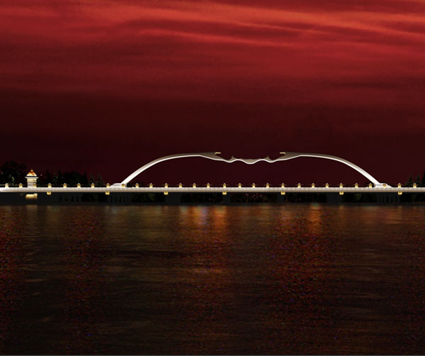 东路大桥-平海路大桥夜景